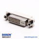 dvi-d連接器24+1母頭直式帶螺母穿孔接pcb板
