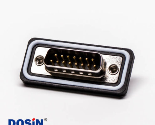 db15 雙排防水公頭直式車針接線焊接