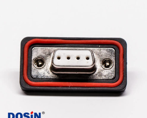 4引腳插頭d-sub防水白色膠芯車針接線