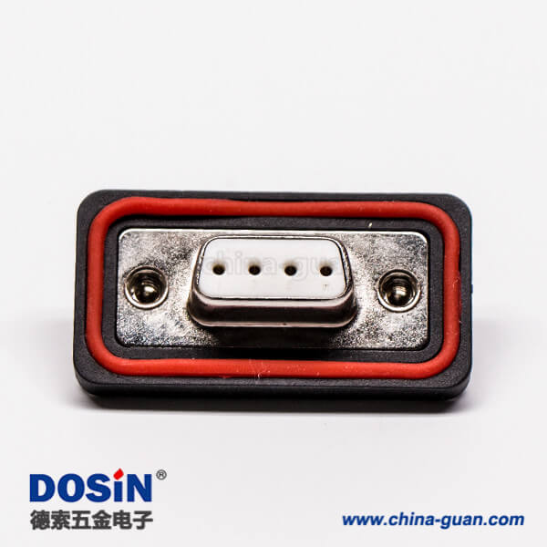 4引腳插頭d-sub防水白色膠芯車針接線