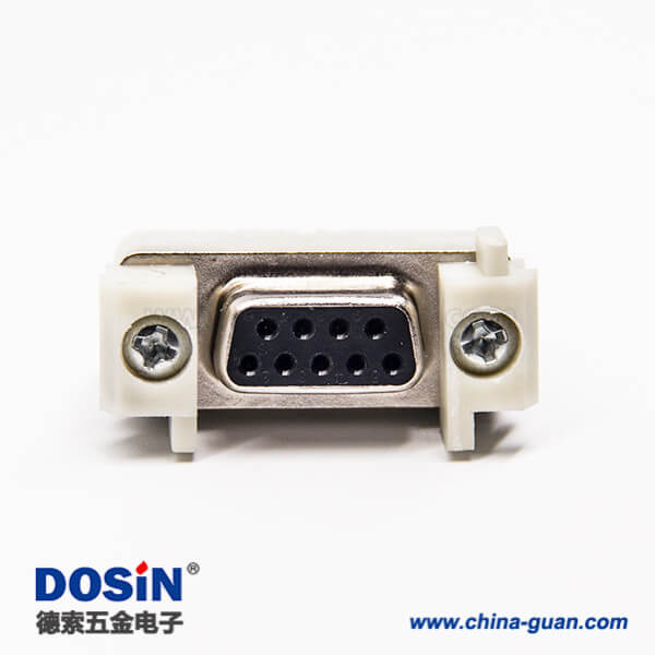 25-3 d-sub 9針插座180度母頭直式插板接PCB板