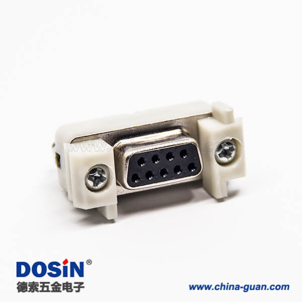 d-sub 9針插座180度母頭直式插板接PCB板