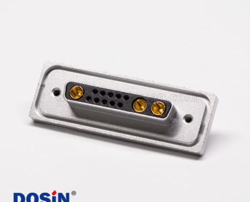 大電流db13w3防水金屬面板直式母座接PCB板