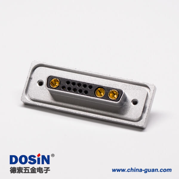 大電流db13w3防水金屬面板直式母座接PCB板