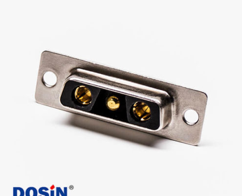 D-SUB 3w3焊線式大電流混合型直式母座