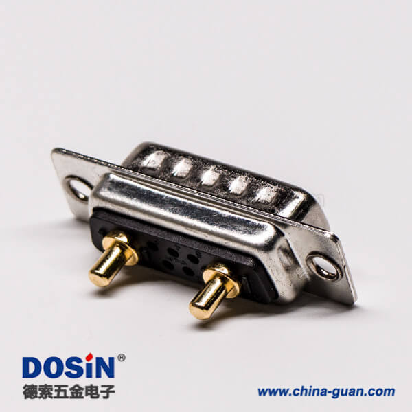 36-1 d sub 7w2大電流公座焊線直式光孔鉚合混合型接線