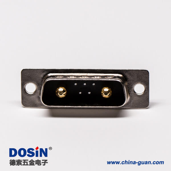 36-2 d sub 7w2大電流公座焊線直式光孔鉚合混合型接線