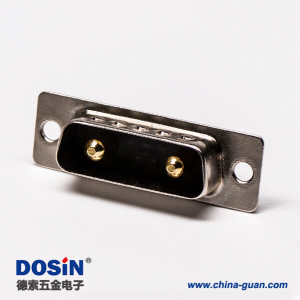 d sub 7w2大電流公座焊線直式光孔鉚合混合型接線