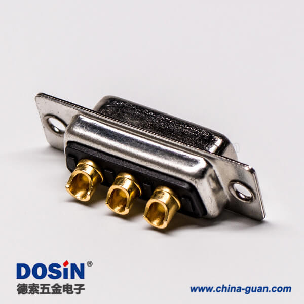 39-1 大電流連接器 D-SUB 3W3直式光孔鉚合焊接車針母座接線