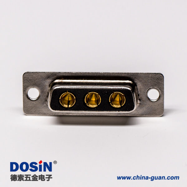 39-2 大電流連接器 D-SUB 3W3直式光孔鉚合焊接車針母座接線