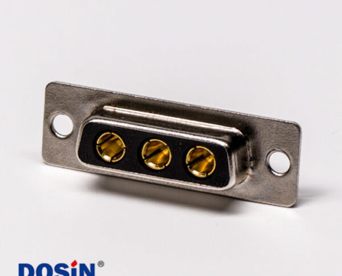 大電流連接器 D-SUB 3W3直式光孔鉚合焊接車(chē)針母座接線(xiàn)