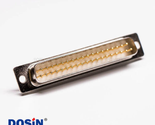 DB37針直針串口公頭直式車針連接器接線焊接