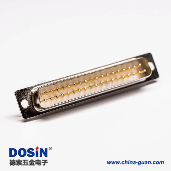 DB37針直針串口公頭直式車針連接器接線焊接