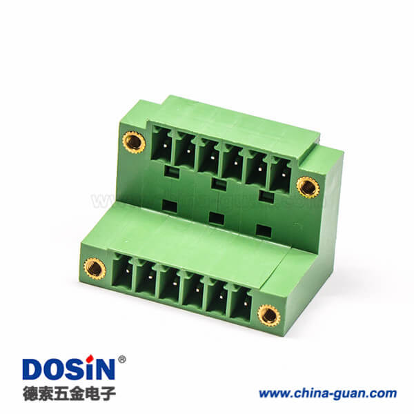 插拔式接線端子雙層接PCB 板對(duì)線型連接器