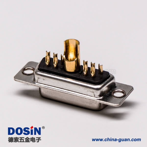 41-3 大電流 11w1連接器焊線直式母座防火鉚合線端