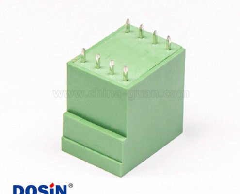 8芯接線端子雙排方形直式綠色接PCB板端子座