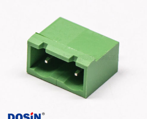 兩芯綠色端子對(duì)插式插拔座子PCB板穿孔式綠色接線端子
