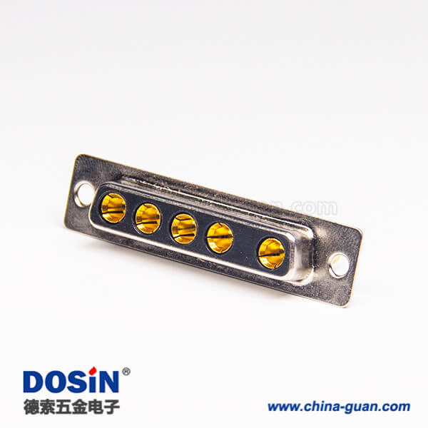 db型大電流連接器母頭母針直式車針焊線式
