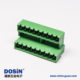 插拔式雙層接線端子18芯直式PCB板180度直插式綠色接線端子座子