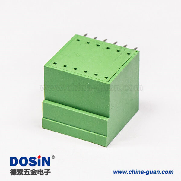 插拔式端子雙排12芯方形直插式PCB板綠色端子連接器