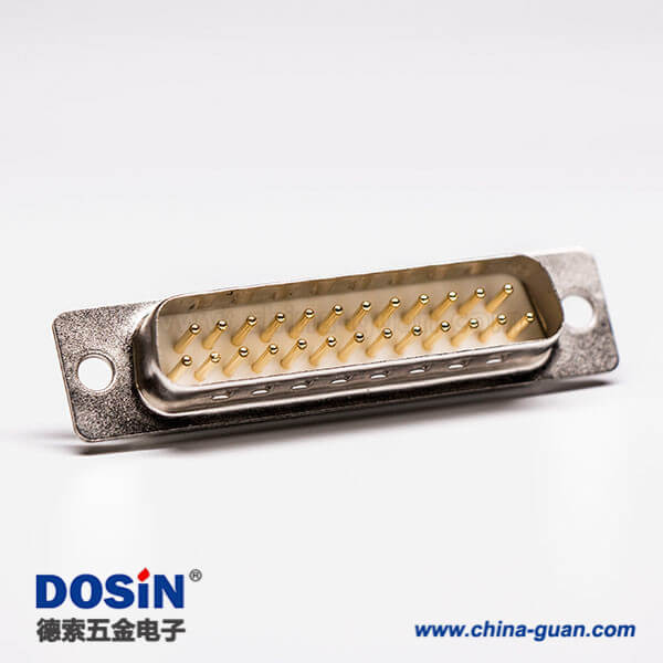 DB25連接器公頭直式180度車針接線焊接