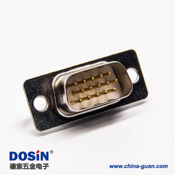 D sub車針連接器直式公頭9針焊接式接線