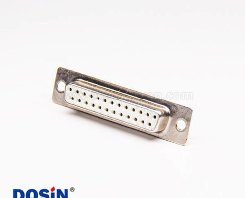 高質(zhì)量D-sub連接器直式母頭焊接式接線白色膠芯