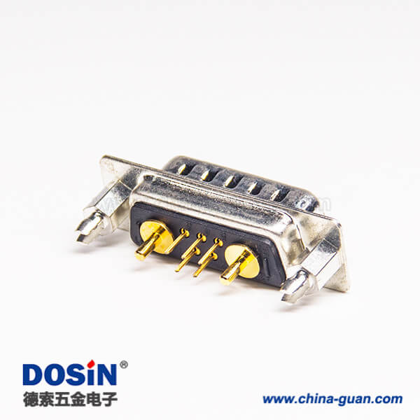 DB 7w2焊板 9g-1 D sub大電流7W2直式公頭鉚鎖連接插板式