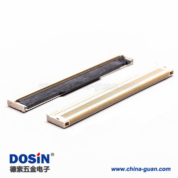 1-6 fpc座0.5PH前掀蓋式下接觸2.2H矩形連接器