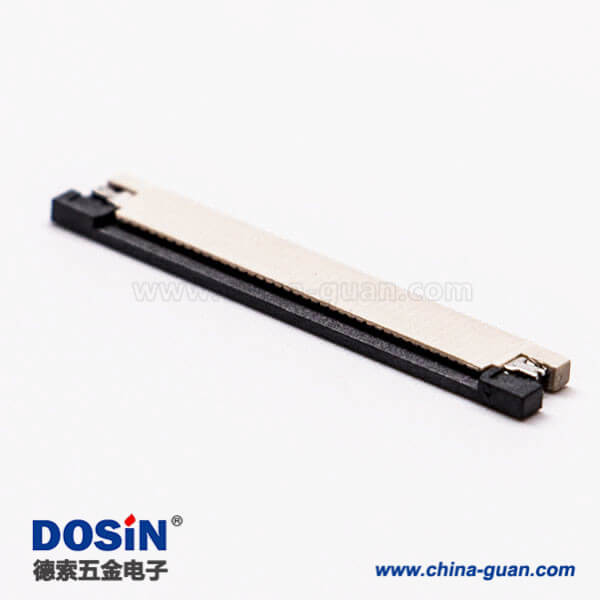 10-1 fpc軟排線插座焊接40針0.5mm后掀蓋式下接觸1.2H