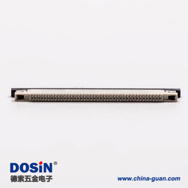 10-2 fpc軟排線插座焊接40針0.5mm后掀蓋式下接觸1.2H