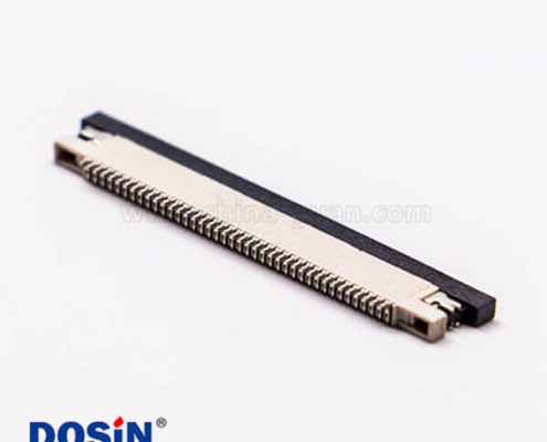 fpc軟排線插座焊接40針0.5mm后掀蓋式下接觸1.2H