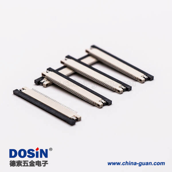 10-5 fpc軟排線插座焊接40針0.5mm后掀蓋式下接觸1.2H