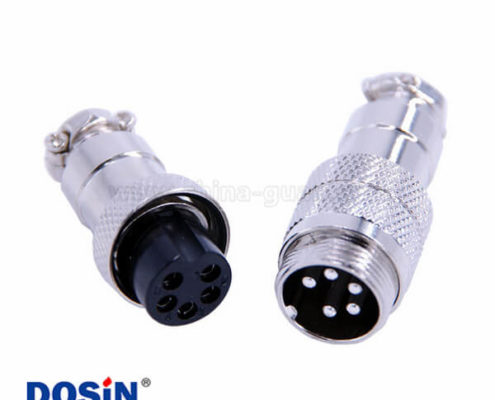GX16對(duì)接航空插頭直式5芯防水IP55圓形連接器