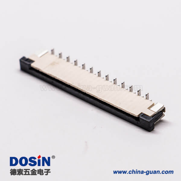 12-1 0.5mm fpc 封裝13針焊接抽屜式上接H2.0PCB板端