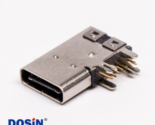 連接器 type-C母頭彎式側(cè)插式usb3.0連接器