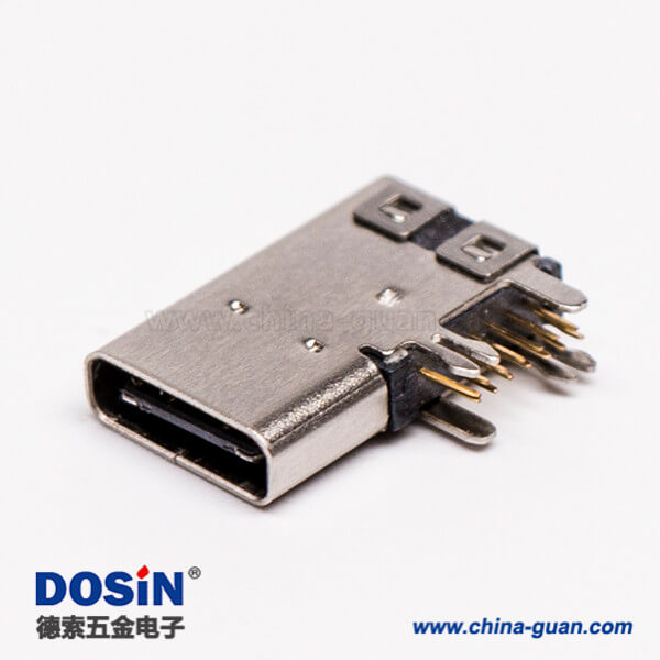 連接器 type-C母頭彎式側(cè)插式usb3.0連接器