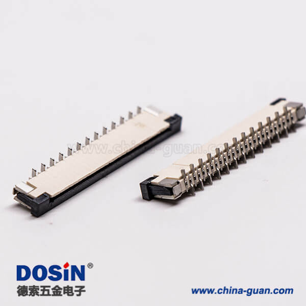 12-5 0.5mm fpc 封裝13針焊接抽屜式上接H2.0PCB板端