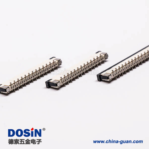 12-8 0.5mm fpc 封裝13針焊接抽屜式上接H2.0PCB板端