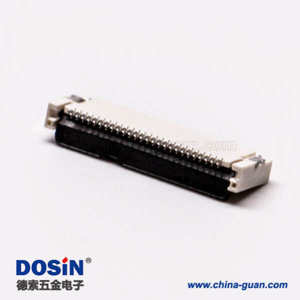 13-1 fpc連接器1.0立貼式26針單面觸阻燃接PCB板