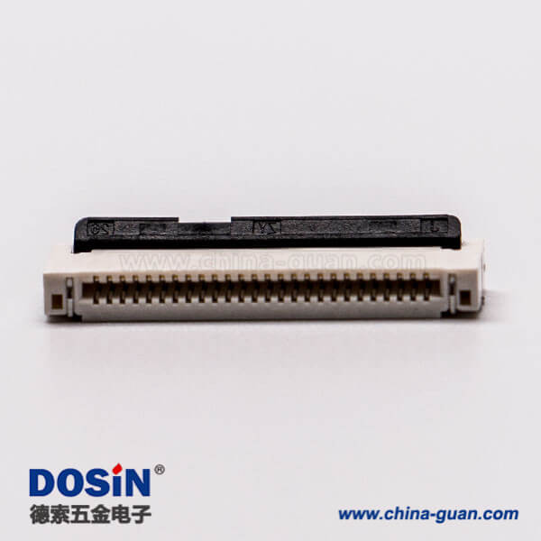 13-2 fpc連接器1.0立貼式26針單面觸阻燃接PCB板