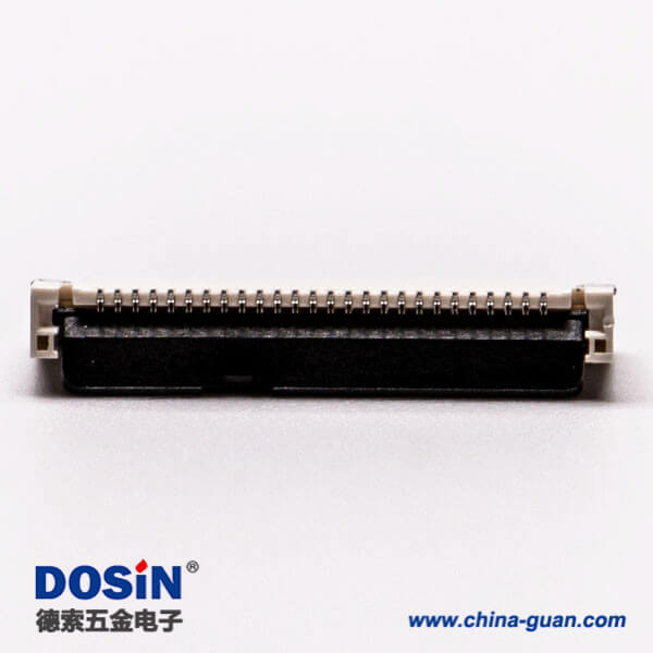 13-3 fpc連接器1.0立貼式26針單面觸阻燃接PCB板