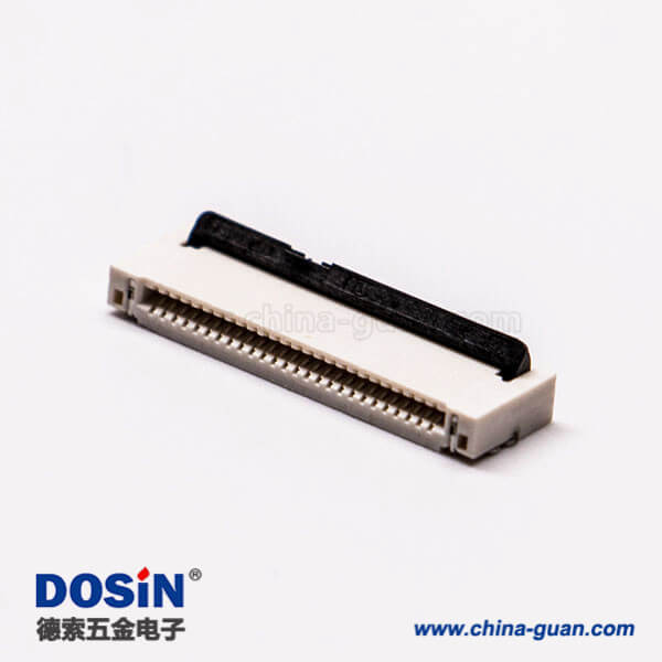 fpc連接器1.0立貼式26針單面觸阻燃接PCB板