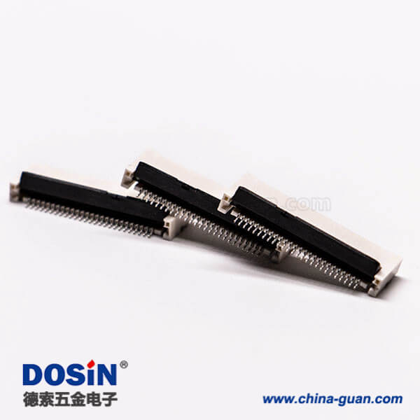 13-5 fpc連接器1.0立貼式26針單面觸阻燃接PCB板