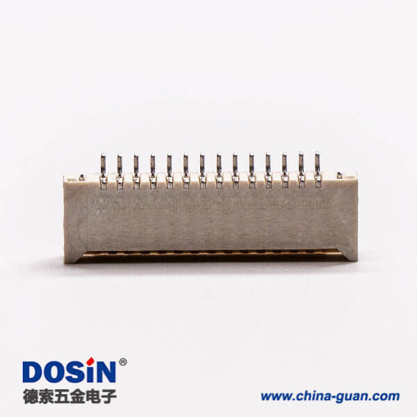 14-2 1.0 fpc連接器臥式14pin無鎖雙面接觸2.0H接PCB