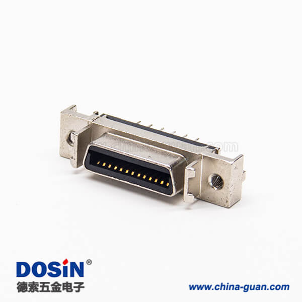 SCSI連接器26pin直式母頭穿孔式接PCB板