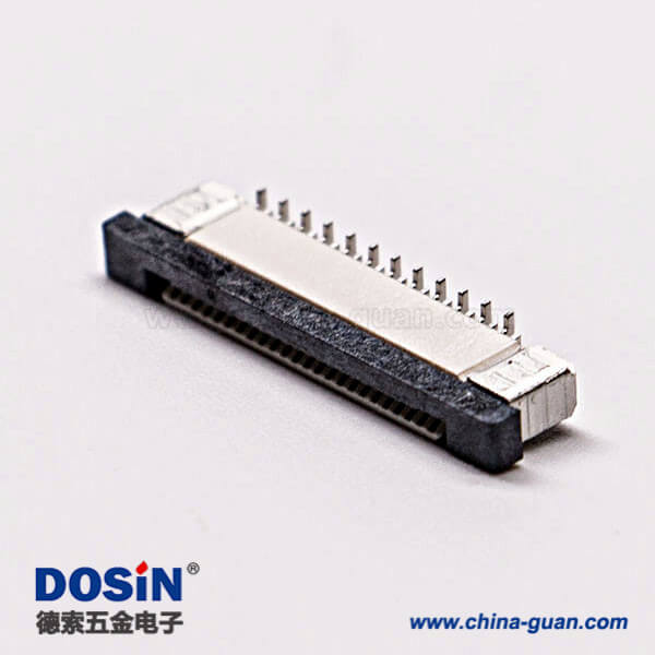 15-1 貼片fpc插座帶鎖0.5mm單面接觸12pin接PCB12H2.0