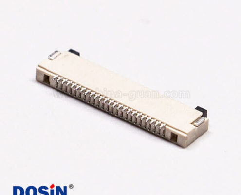 0.5mm fpc 封裝24針臥式無鎖雙面接1.2H板端插座