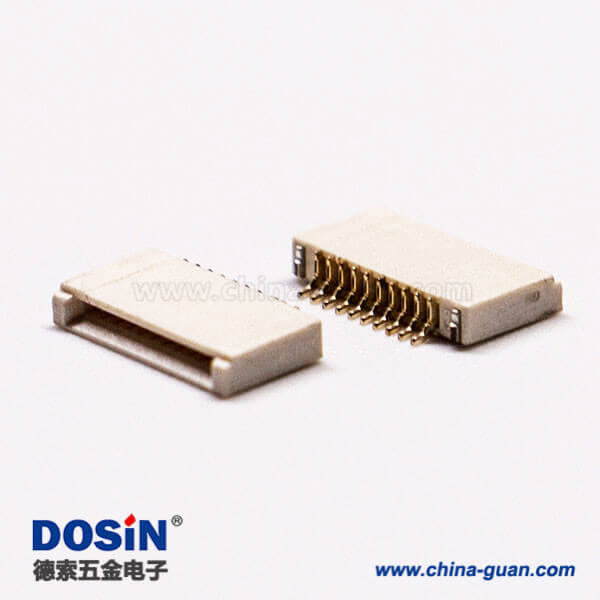 17-3 fpc插座10針0.5mm前掀蓋式下接觸1.5H板端
