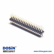 2-1 2pcs雙頭排針40pin單塑直式插板式間距2.27mm